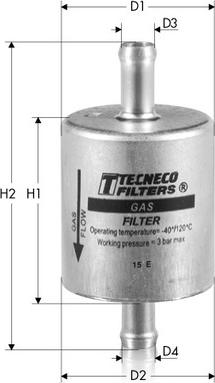 Tecneco Filters GAS2 - Горивен филтър vvparts.bg