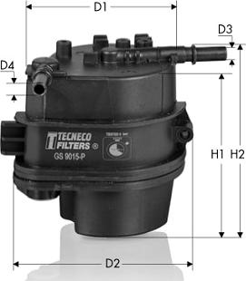 Tecneco Filters GS9015-P - Горивен филтър vvparts.bg