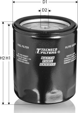 Tecneco Filters GS162 - Горивен филтър vvparts.bg