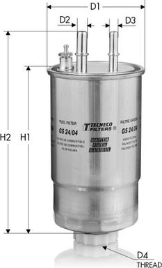 Tecneco Filters GS24/04 - Горивен филтър vvparts.bg