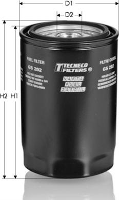 Tecneco Filters GS202 - Горивен филтър vvparts.bg