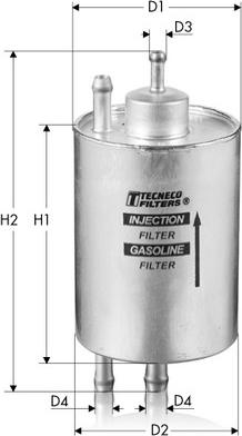 Tecneco Filters IN9527 - Горивен филтър vvparts.bg