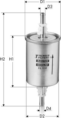 Tecneco Filters IN55/2 - Горивен филтър vvparts.bg