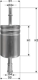 Tecneco Filters IN1071 - Горивен филтър vvparts.bg