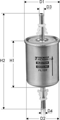 Tecneco Filters IN56 - Горивен филтър vvparts.bg