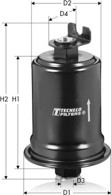 Tecneco Filters IN24 - Горивен филтър vvparts.bg