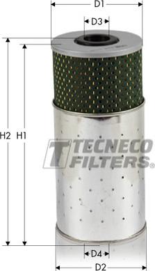 Tecneco Filters OL0157 - Маслен филтър vvparts.bg