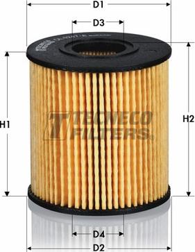 Tecneco Filters OL010066-E - Маслен филтър vvparts.bg