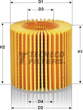 Tecneco Filters OL010358-E - Маслен филтър vvparts.bg