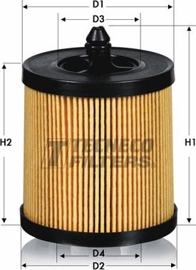 Tecneco Filters OL0115-E - Маслен филтър vvparts.bg