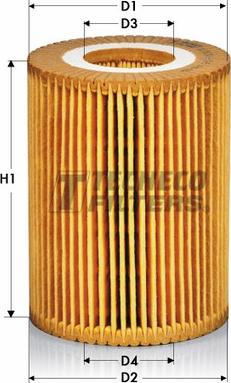 Tecneco Filters OL0233-E - Маслен филтър vvparts.bg