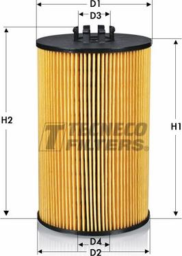 Tecneco Filters OL013125-E - Маслен филтър vvparts.bg