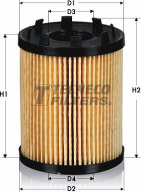 Tecneco Filters OL0246-E - Маслен филтър vvparts.bg