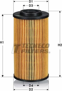 Tecneco Filters OL0712-E - Маслен филтър vvparts.bg