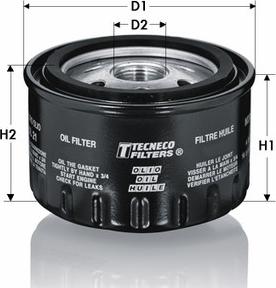 Tecneco Filters OL158 - Маслен филтър vvparts.bg