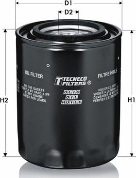 Tecneco Filters OL169 - Маслен филтър vvparts.bg