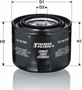 Tecneco Filters OL175 - Маслен филтър vvparts.bg