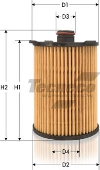 Tecneco Filters OL2155E - Маслен филтър vvparts.bg