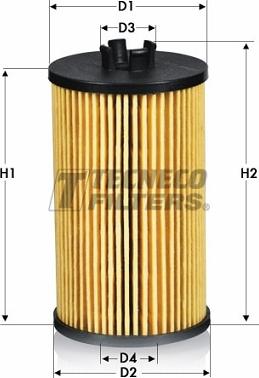 Tecneco Filters OL2153E - Маслен филтър vvparts.bg