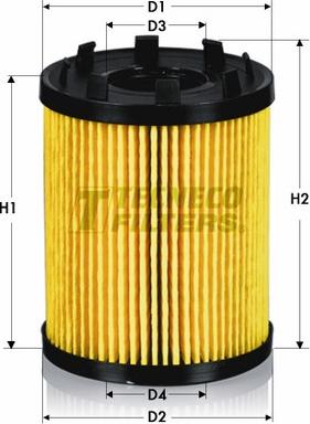 Tecneco Filters OL2157E - Маслен филтър vvparts.bg