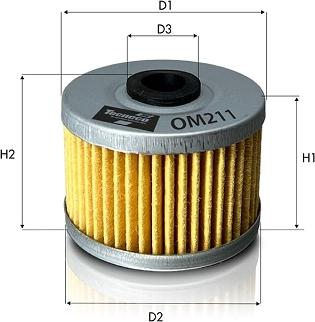 Tecneco Filters OM211 - Маслен филтър vvparts.bg