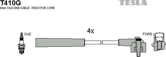 TESLA T410G - Комплект запалителеи кабели vvparts.bg