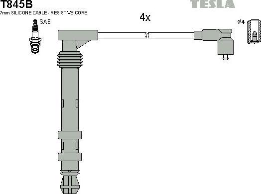 TESLA T845B - Комплект запалителеи кабели vvparts.bg