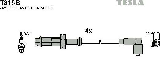 TESLA T815B - Комплект запалителеи кабели vvparts.bg