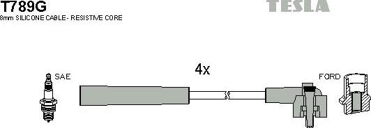 TESLA T789G - Комплект запалителеи кабели vvparts.bg