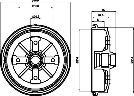 Textar 94004300 - Спирачен барабан vvparts.bg