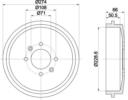 Textar 94014400 - Спирачен барабан vvparts.bg