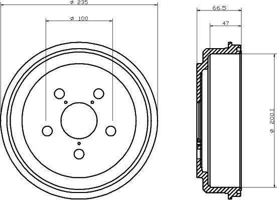 Textar 94018000 - Спирачен барабан vvparts.bg