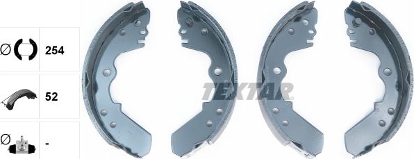 Textar 91045100 - Комплект спирачна челюст vvparts.bg