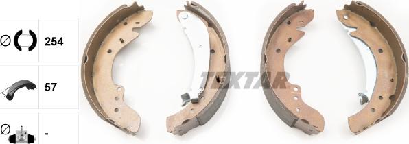 Textar 91047900 - Комплект спирачна челюст vvparts.bg