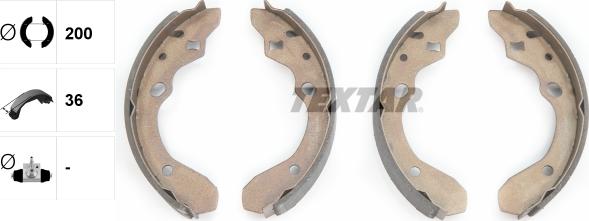 Textar 91047400 - Комплект спирачна челюст vvparts.bg