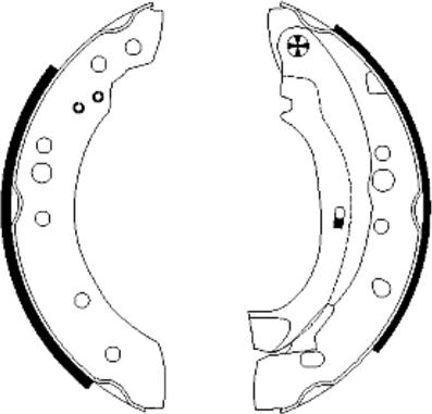 Textar 91059800 - Комплект спирачна челюст vvparts.bg