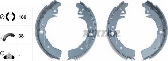 Textar 91059700 - Комплект спирачна челюст vvparts.bg