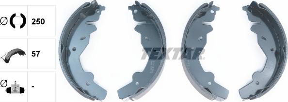 Textar 91055900 - Комплект спирачна челюст vvparts.bg