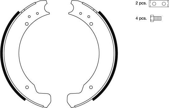 Textar 91069900 - Комплект спирачна челюст vvparts.bg