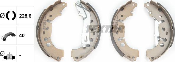 Textar 91065400 - Комплект спирачна челюст vvparts.bg