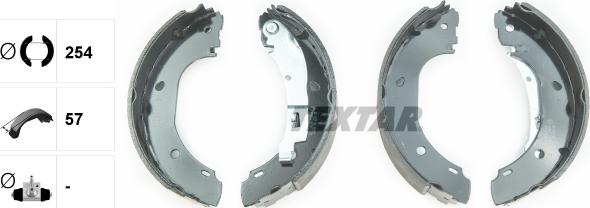 Textar 91060900 - Комплект спирачна челюст vvparts.bg