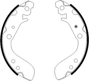 Textar 91060400 - Комплект спирачна челюст vvparts.bg