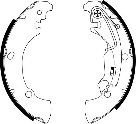 Textar 91061100 - Комплект спирачна челюст vvparts.bg