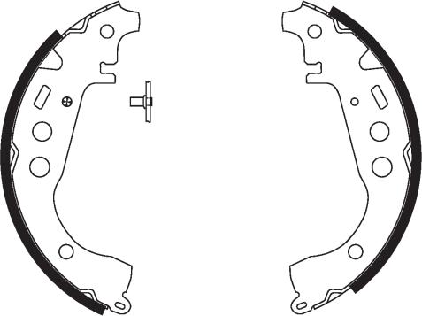 Textar 91086400 - Комплект спирачна челюст vvparts.bg