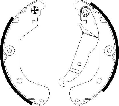 Textar 91080200 - Комплект спирачна челюст vvparts.bg