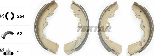 Textar 91034800 - Комплект спирачна челюст vvparts.bg