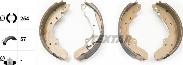 Textar 91030600 - Комплект спирачна челюст vvparts.bg