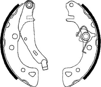 Textar 91038000 - Комплект спирачна челюст vvparts.bg