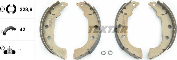 Textar 91038100 - Комплект спирачна челюст vvparts.bg