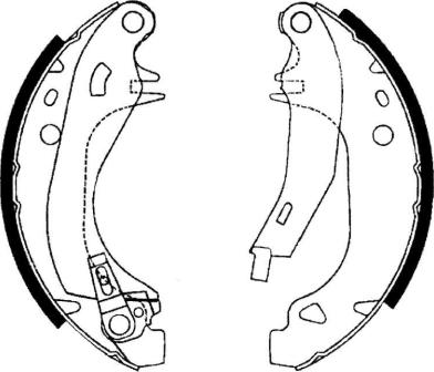 Textar 91038201 - Комплект спирачна челюст vvparts.bg